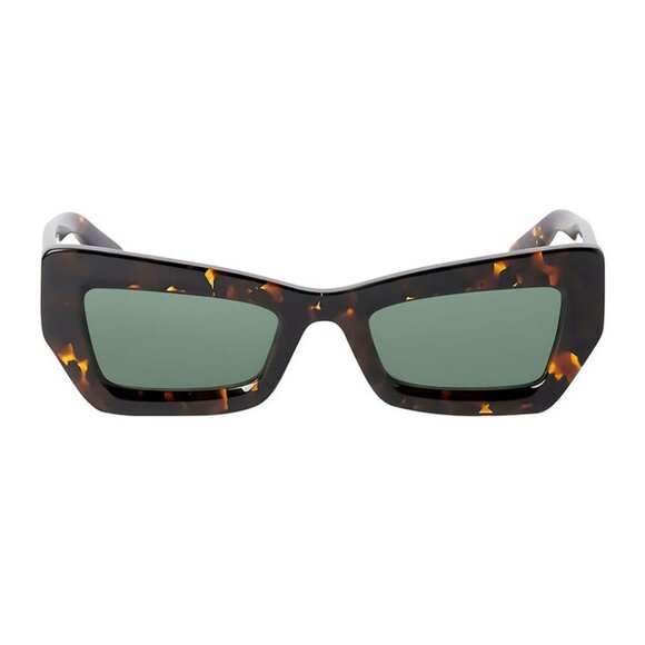 NEW OFF-WHITE SUNGLASSES, UNISEX HAVANA SQUARE EYEWEAR OFF-WHITE - Picture 2 of 3